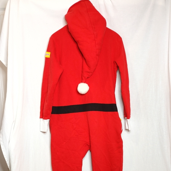 Tipsy Elves Women's Santa Jumpsuit With Fur Onesie Red White Small S - Picture 5 of 9